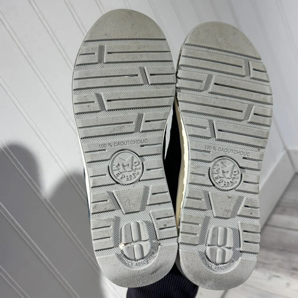 Mephisto Runoff Air Jet Sneakers Blue Suede‎ Leather Athletic Shoes Size 6